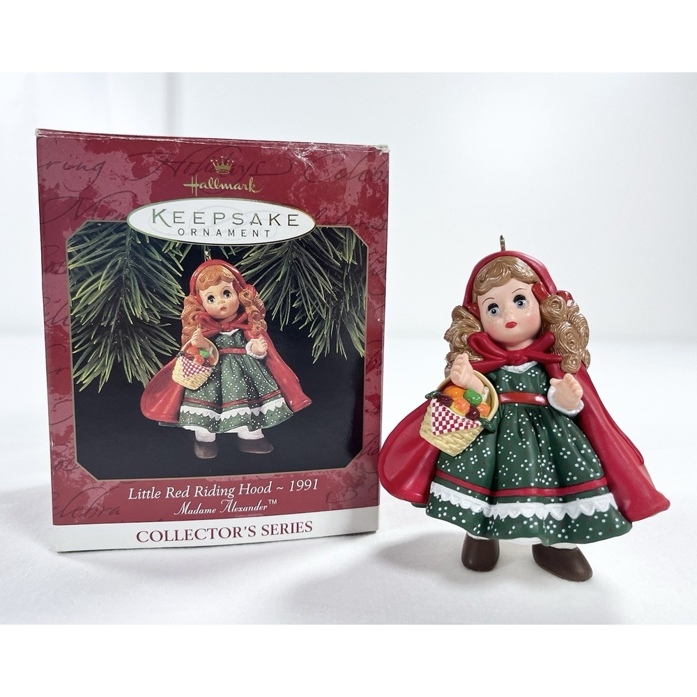 1991 Hallmark Keepsake Ornament Madame Alexander Little‎ Red Riding Hood #2 Box